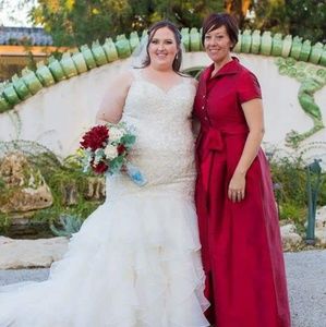 Formal red dress full length